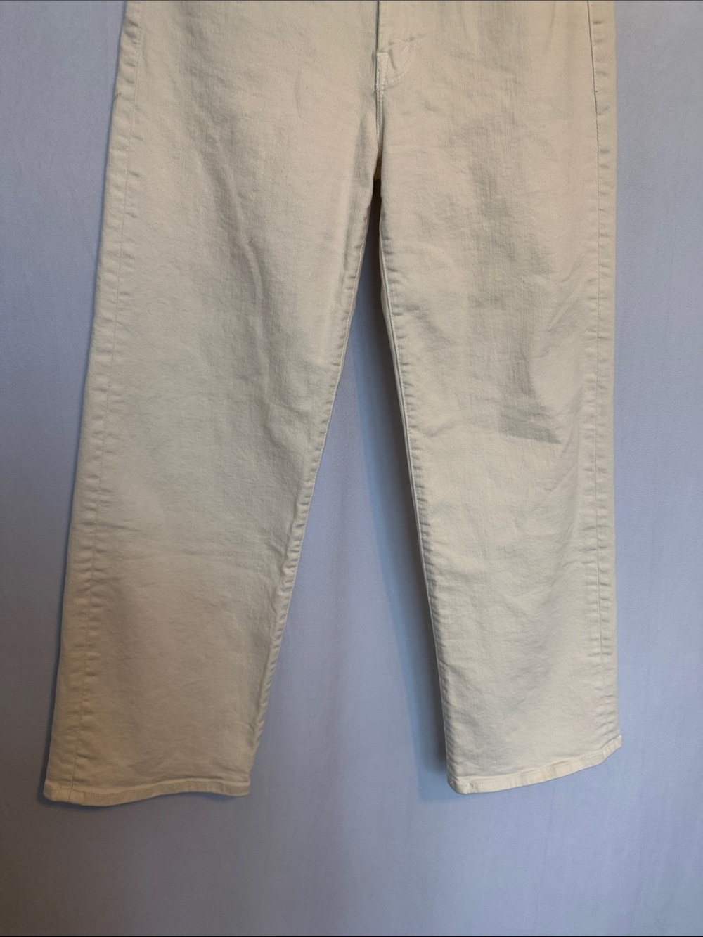 Mother The Rambler Zip Ankle Jeans Size 28 (6) Cream Puff Casual Neutral Preppy - Picture 4 of 15